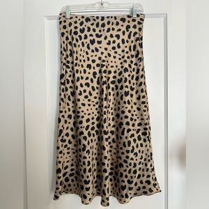 Realisation Par The Naomi in Wild Things silk midi skirt, size L